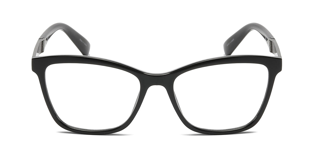 Women | Shiny Black | TR-90 Glasses - RA571-1