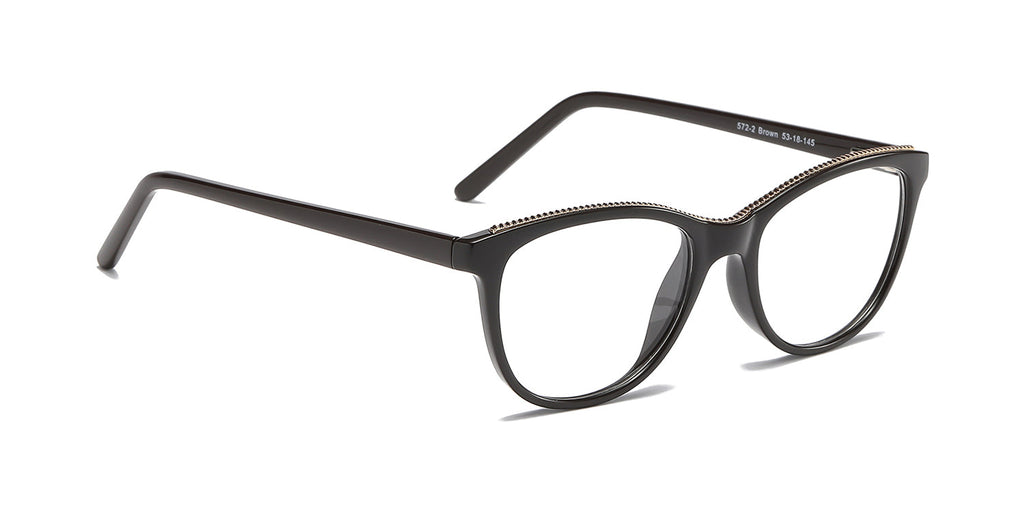 Women | Shiny Brown | TR-90 Glasses - RA572-2