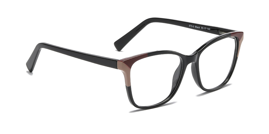 Women | Shiny Black | TR-90 Glasses - RA573-3